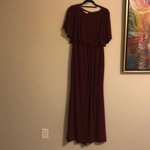 Burgundy BHLDN Dress
